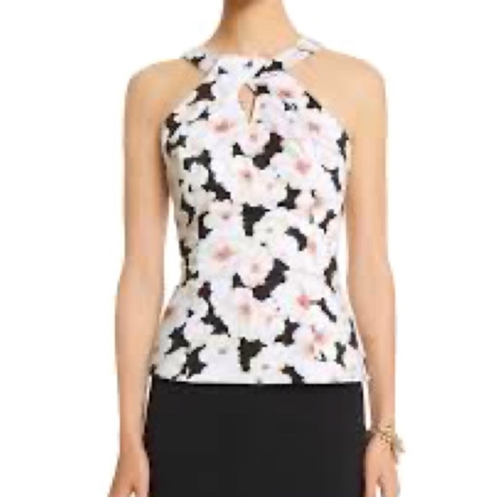 NWT White House Black Market Floral Halter Bodice
